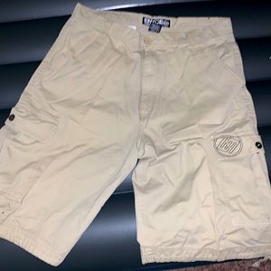 Mens cargo Encye shorts tan